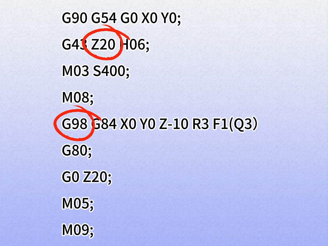 G84攻丝编程及代码讲解哔哩哔哩bilibili