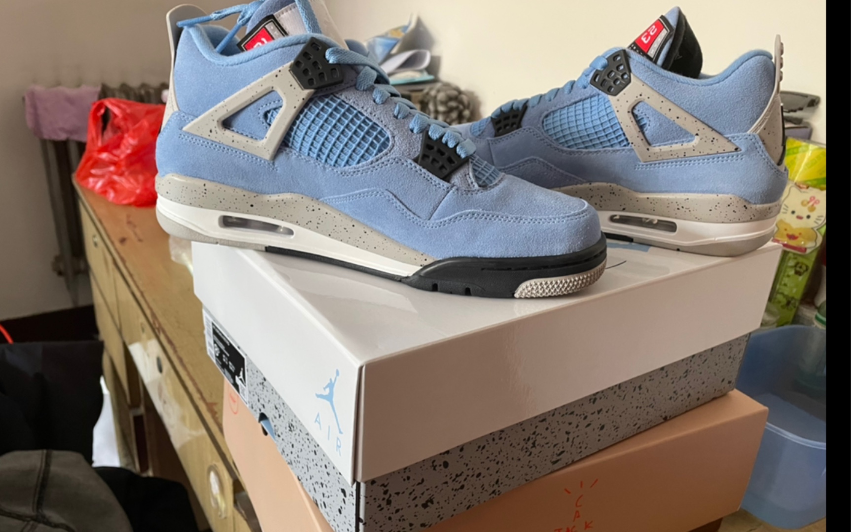 aj4大学蓝,实物无敌