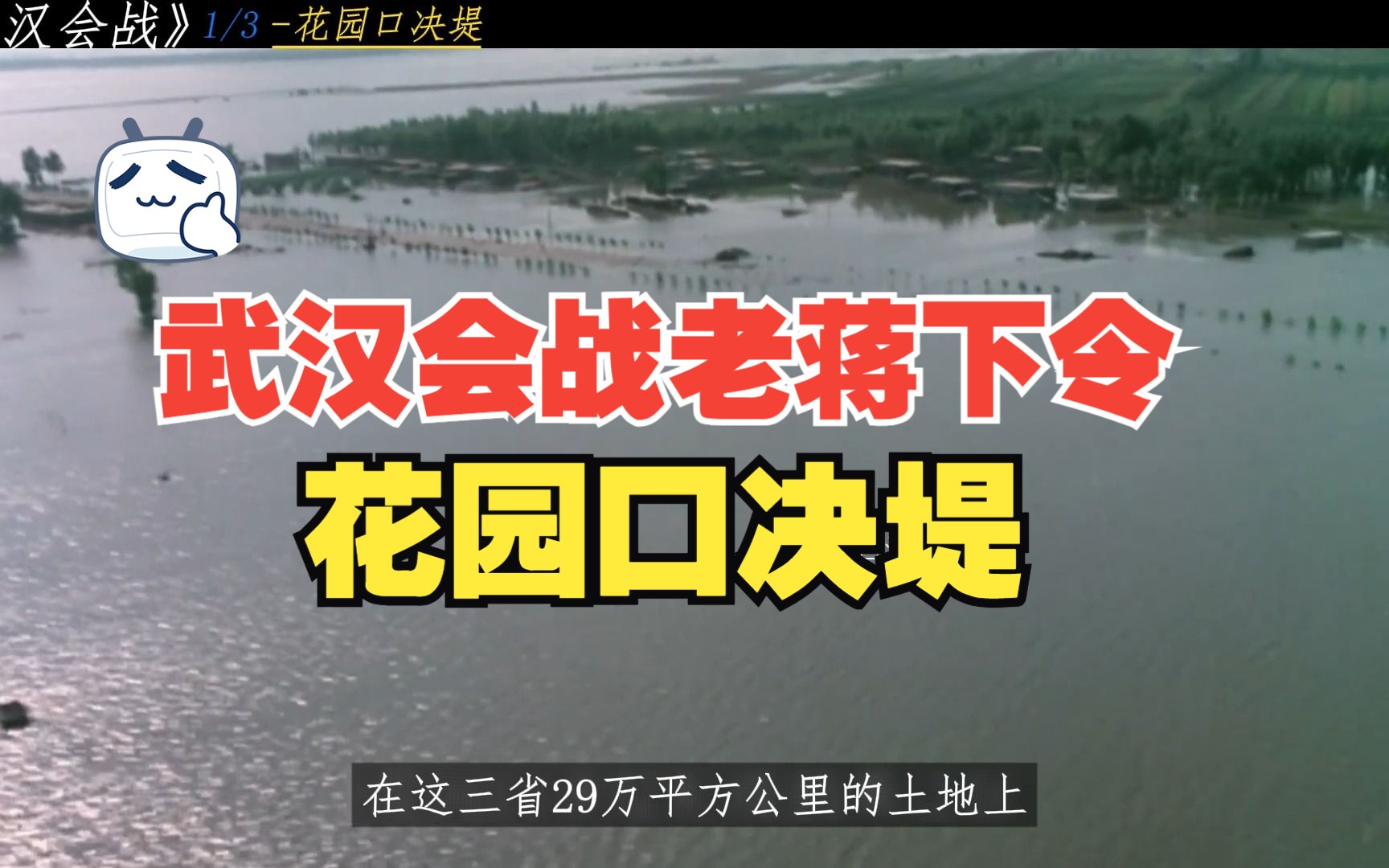 武汉会战 马当要塞失守,老蒋为持久作战下令炸开黄河大坝,导致花园口决堤!哔哩哔哩bilibili