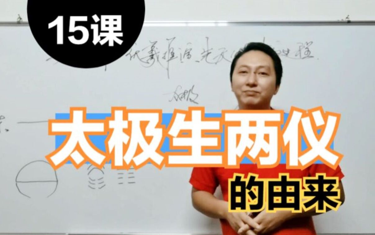 [图]太极生两仪是什么意思，太极生两仪的由来，与天文学有什么关系，张洋八字基础视频教程第15课