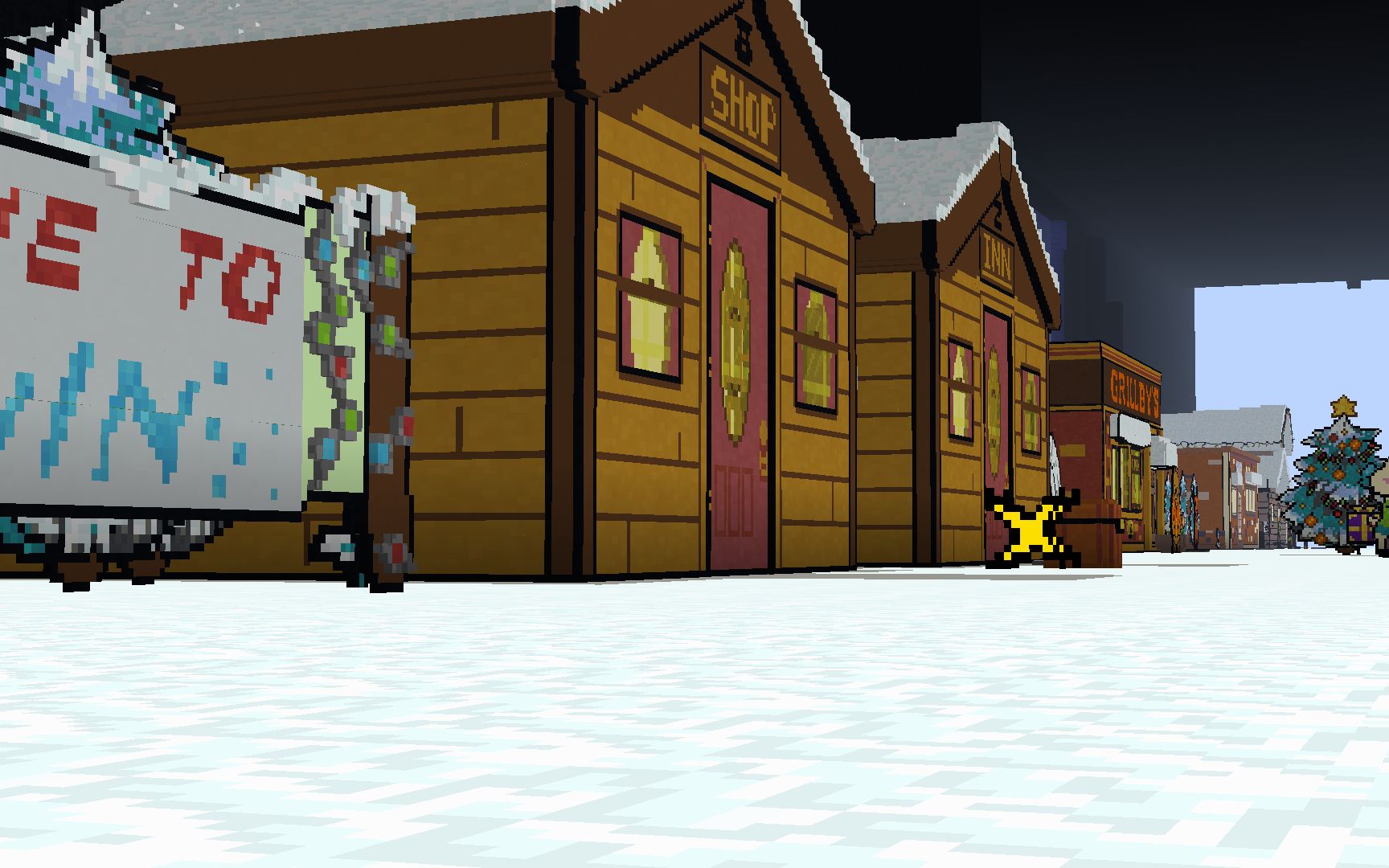 传说之下雪镇背景图片
