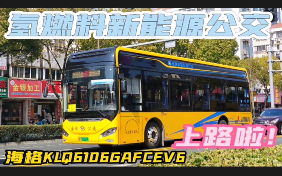 海格氢燃料新能源公交海格klq6106gafcev6嘉兴国鸿公交