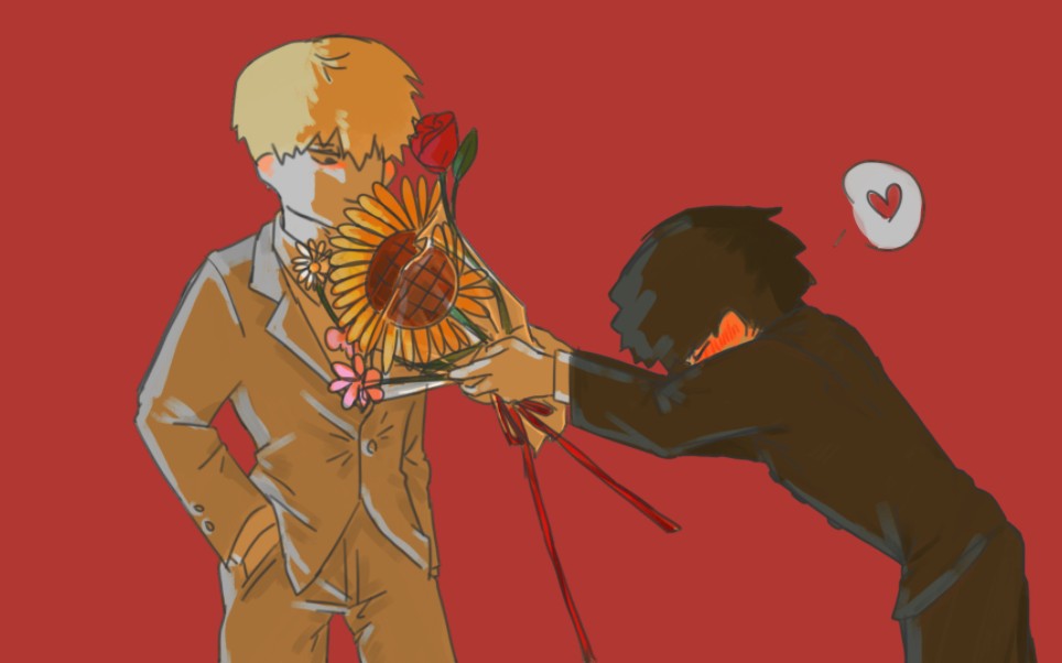 【绘画过程】茂灵 鼓起勇气的告白