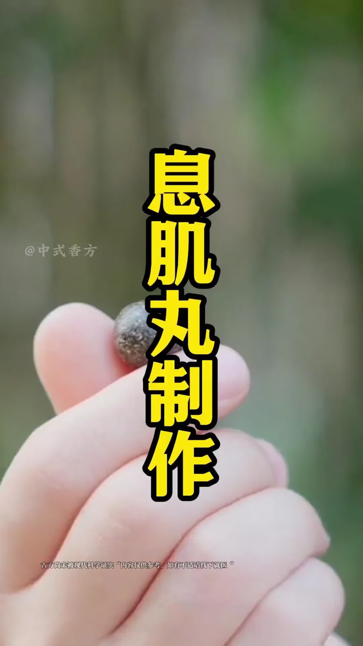 甄嬛传中的息肌丸让博主复刻出来了!我想要
