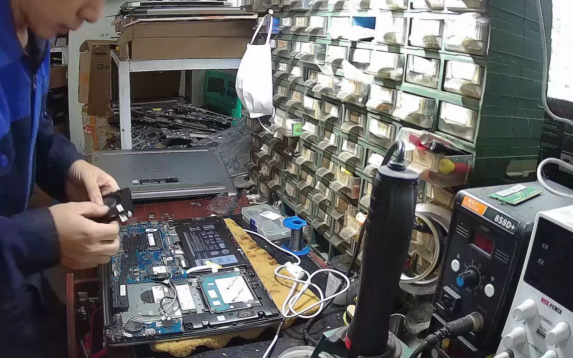 dell 15-7560换风扇戴尔郴州电脑维修拆机视频