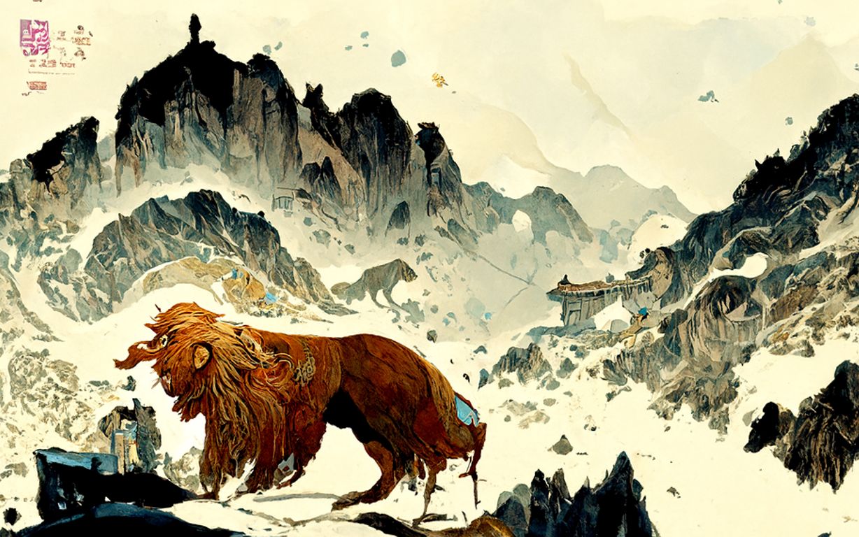 山海经之狻猊 - ai人工智能生成艺术volume61