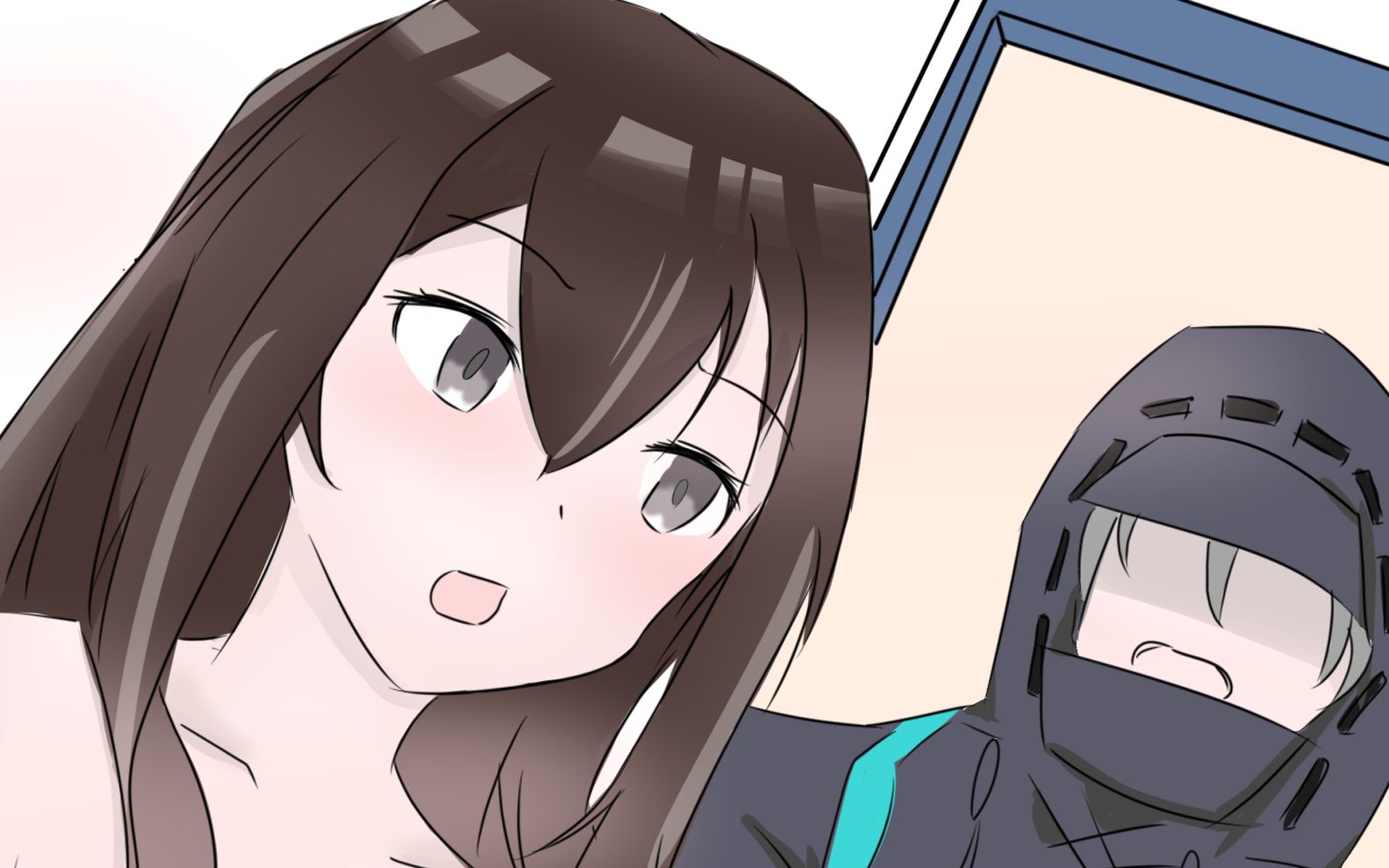 博士和普瑞赛斯在浴室