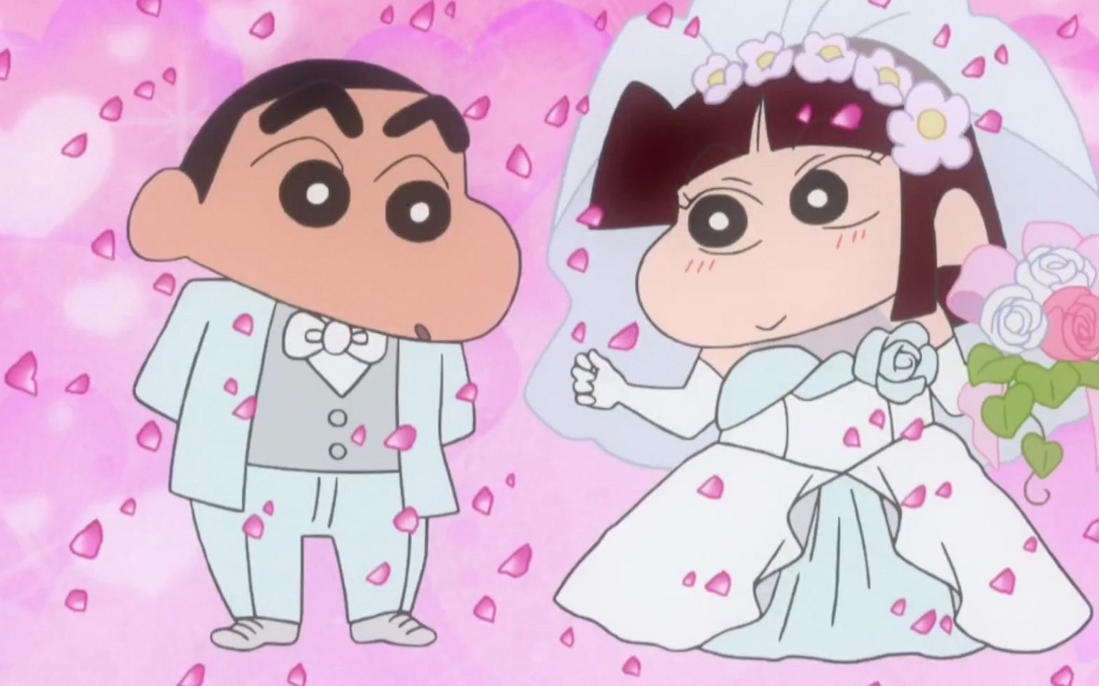 蜡笔小新新番:小爱恋爱脑,看见好看婚纱,立马想到和小新结婚