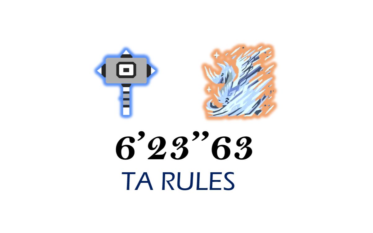 【mhwi】大锤历战王冰咒龙 623 ta规则_哔哩