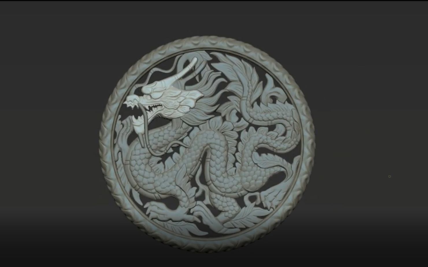zbrush浮雕龙细节比例雕刻(速雕视频)_哔哩哔哩 (゜-゜)つロ 干杯