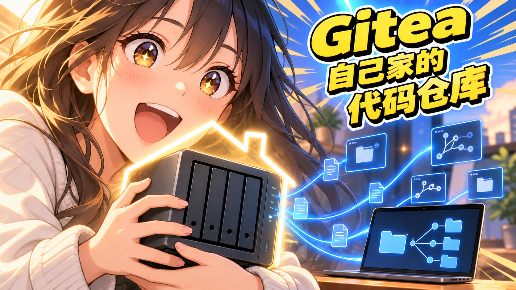 自己家里搭个 GitHub!Gitea 飞牛NAS Docker 部署教程,私有代码仓库自建,push 拉取都自己说了算