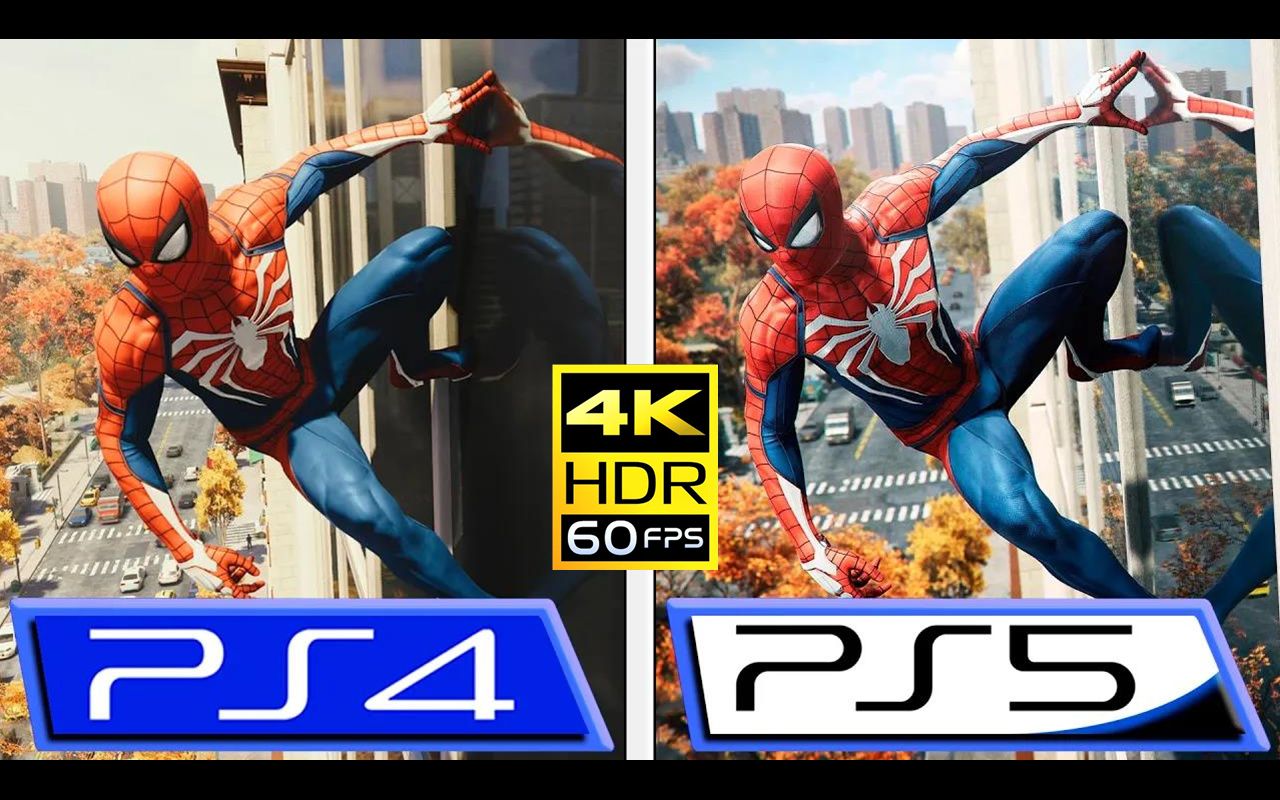 [图]【4K60帧】漫威蜘蛛侠 | PS5重置版 vs PS4 Pro原版 | 画质对比