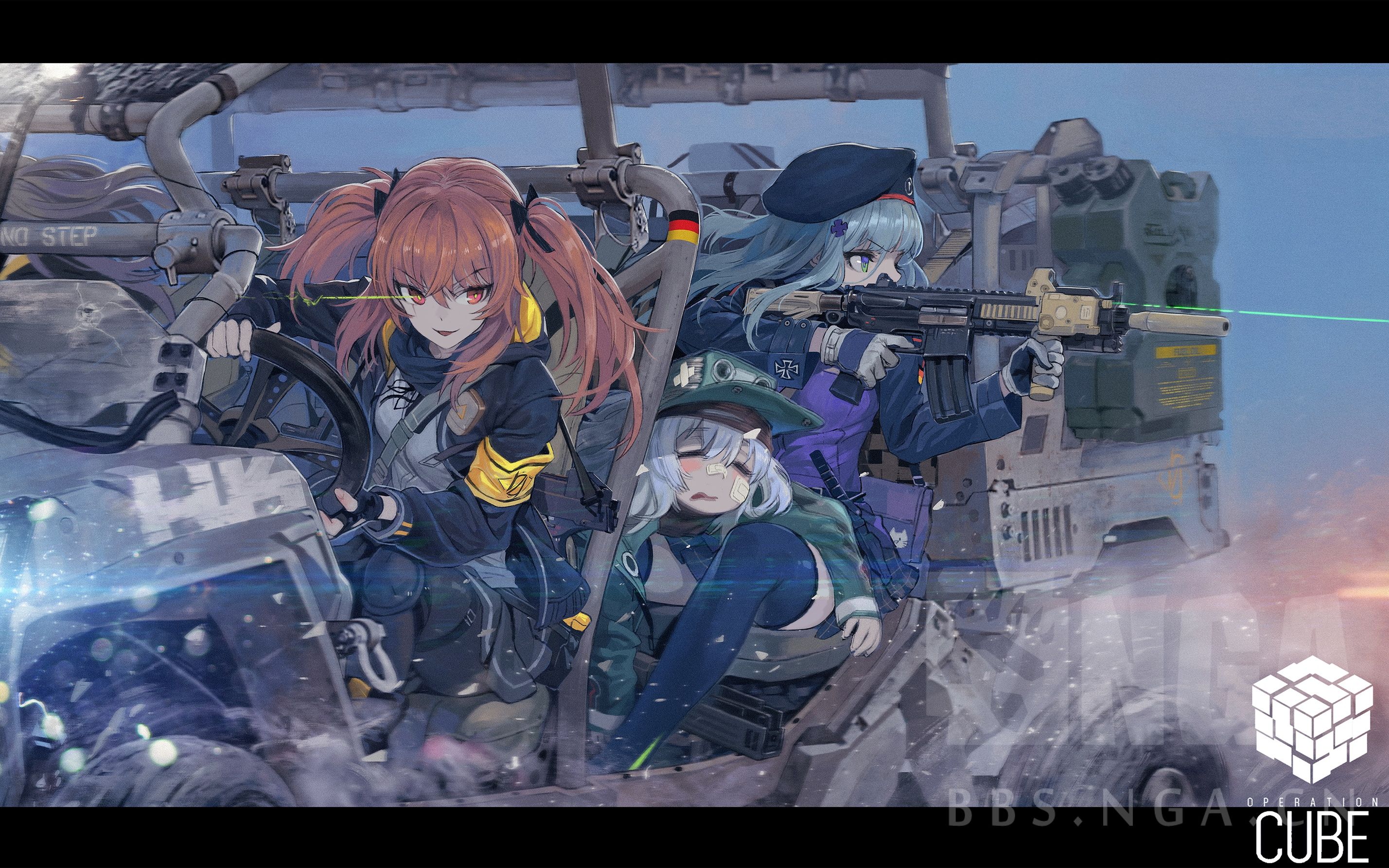 【少女前线】坠入兔洞 plus 四保一m4 空降(难)猎手_哔哩哔哩 (゜-゜)