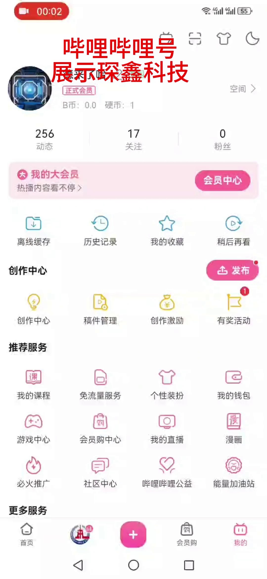 琛鑫bilibili平台展示哔哩哔哩bilibili