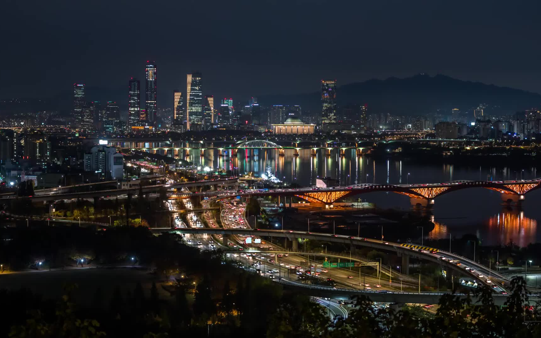 首尔夜景&学习轻音乐