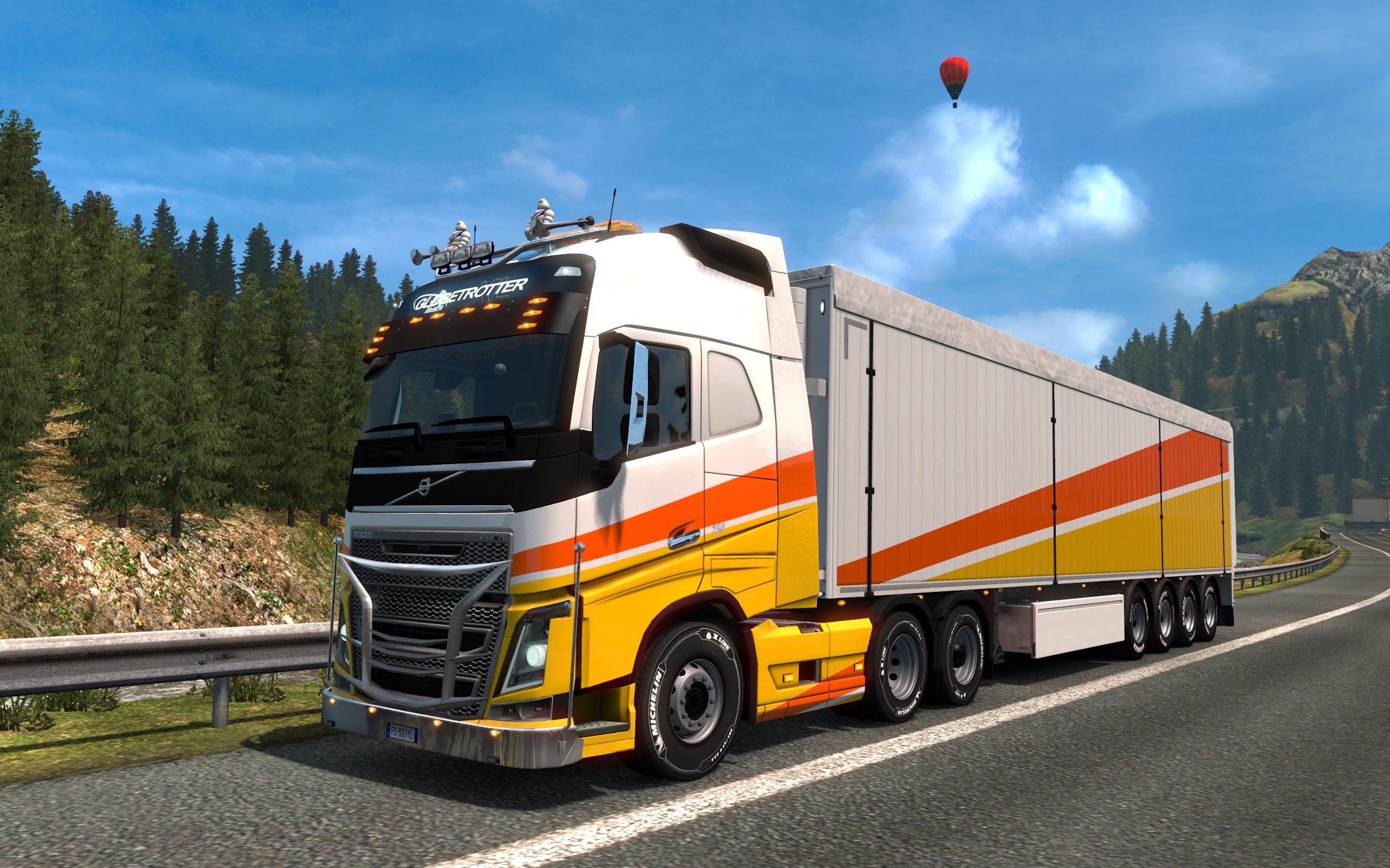 【乐美解说】 欧洲卡车模拟2 开卡车发现了1个风景秀丽的好地方 忍不