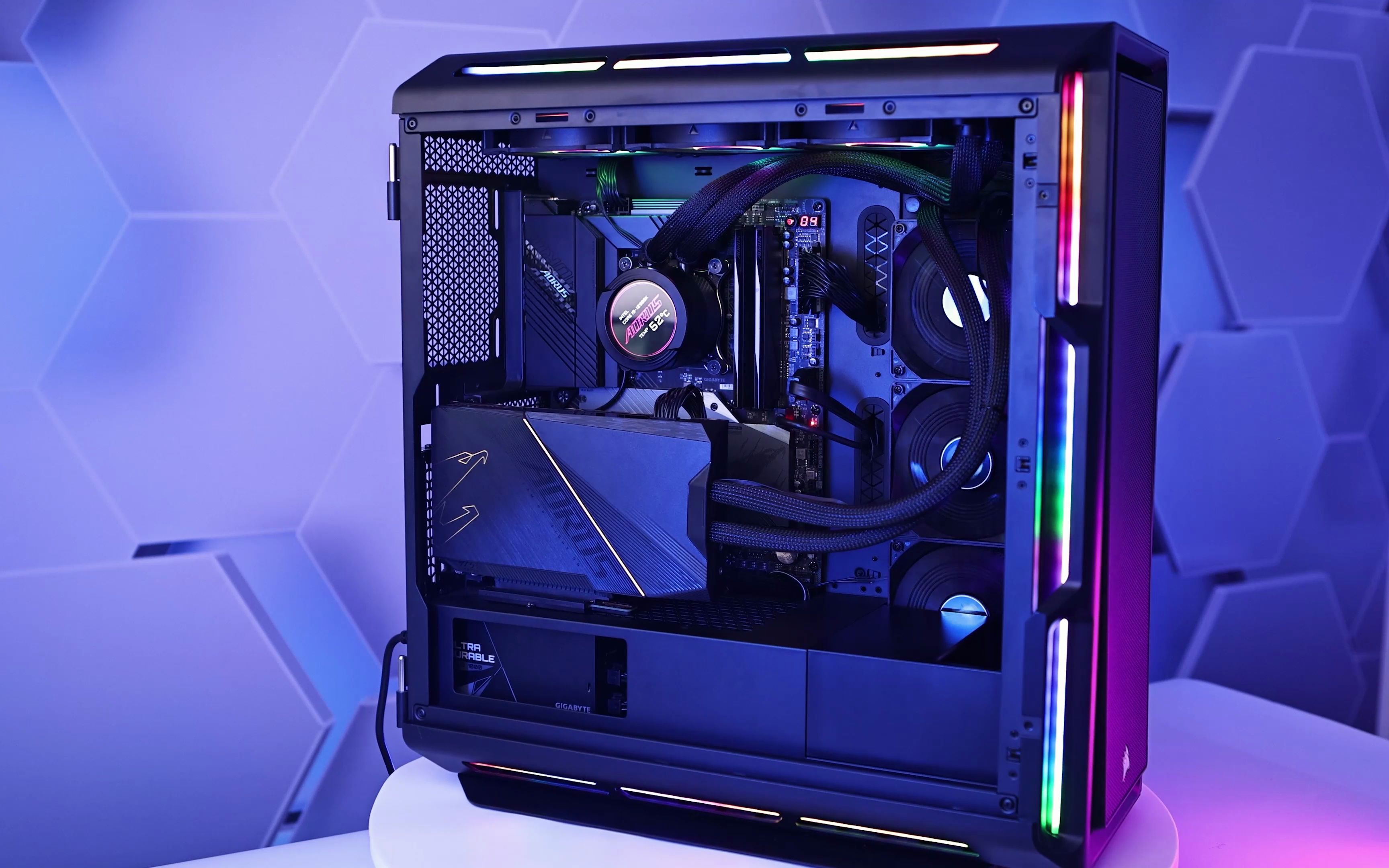 aorus rtx 3090ti水雕小钢炮装机赏析!