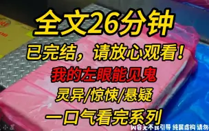 Скачать видео: 【完结文】我的左眼能见鬼：男友带我回家见父母，我抢着洗碗，不想洗洁精进了我的左眼。我捂着眼睛抬起头想说没事，可我突然发现，我看不见我男朋友的爸妈了！！