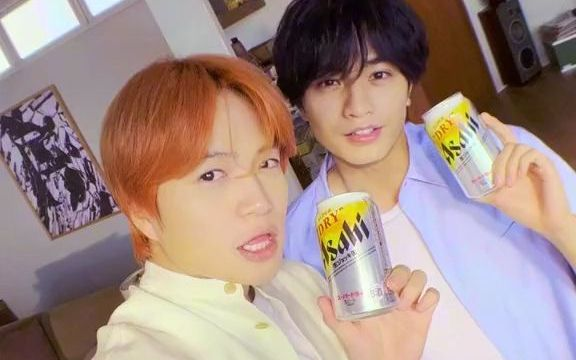 中岛健人&菊池风磨】2022 Asahi Super Dry 生ジョッキ缶CM集合_哔哩哔 