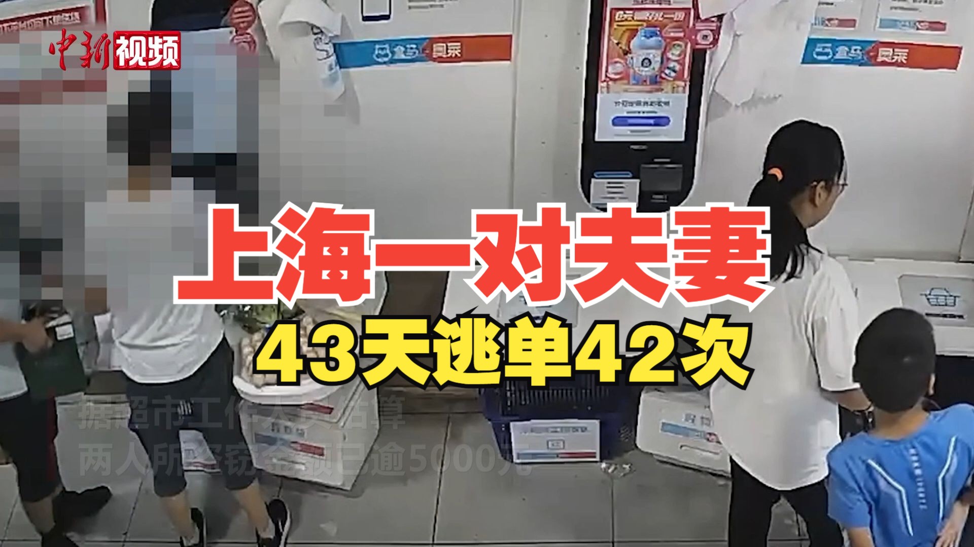 43天逃单42次!上海一对夫妻用自助结账机疯狂“扫货”哔哩哔哩bilibili