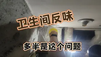 Video herunterladen: 家里卫生间返味返臭的看过来，处理完这两处肯定不会再有臭味了