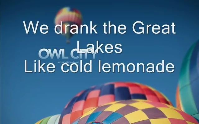 [图]Owl City - Hot Air Balloon HQ Lyrics