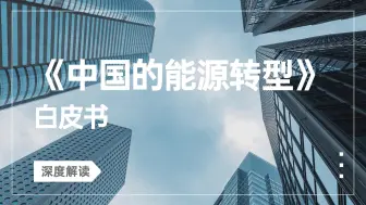 Download Video: 深度解读《中国的能源转型》白皮书：走向绿色、低碳的未来