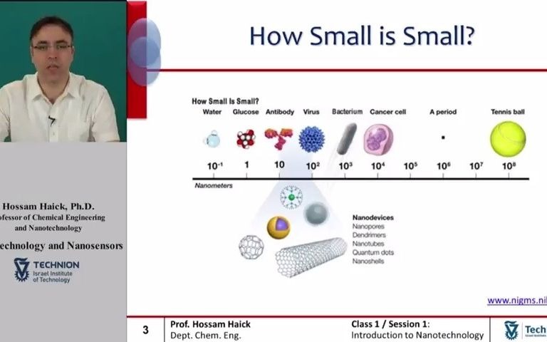 【公开课】以色列理工学院  纳米技术和纳米传感器(Nano Tech And Nano Sensor,Technion)哔哩哔哩bilibili