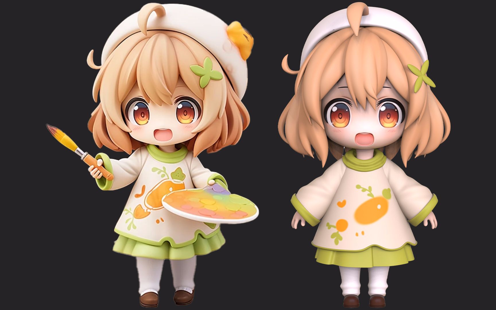 zbrush卡通萌妹手办制作教程