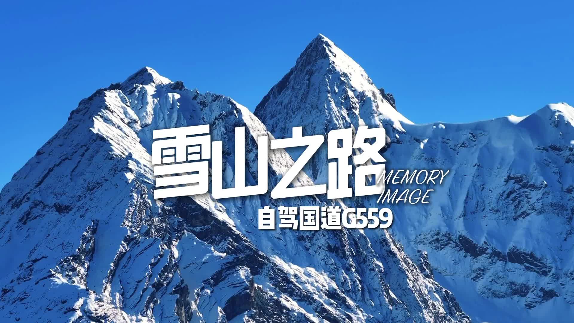 雪山之路,穿行在G559国道晶莹剔透的世界里!哔哩哔哩bilibili