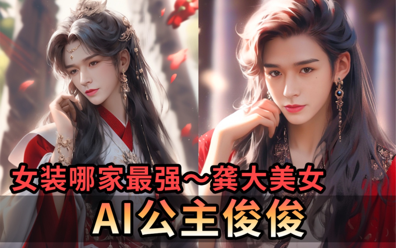 龚俊ai二创!女装,纯属娱乐!龚大美人,太美啦!