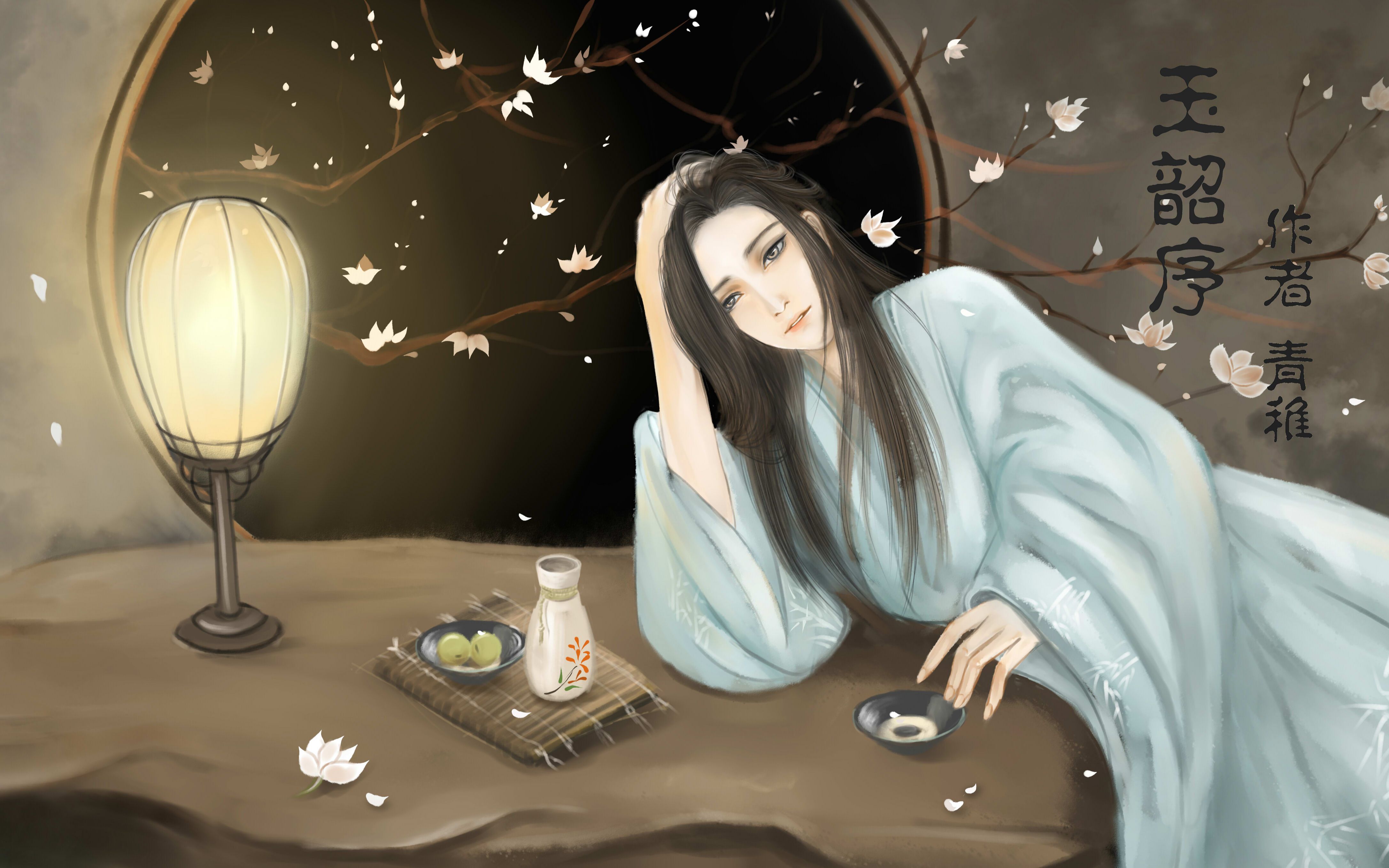 【古风】玉韶序 挤牙膏式线稿 上色 六一了送给大家一个忧愁的小哥哥