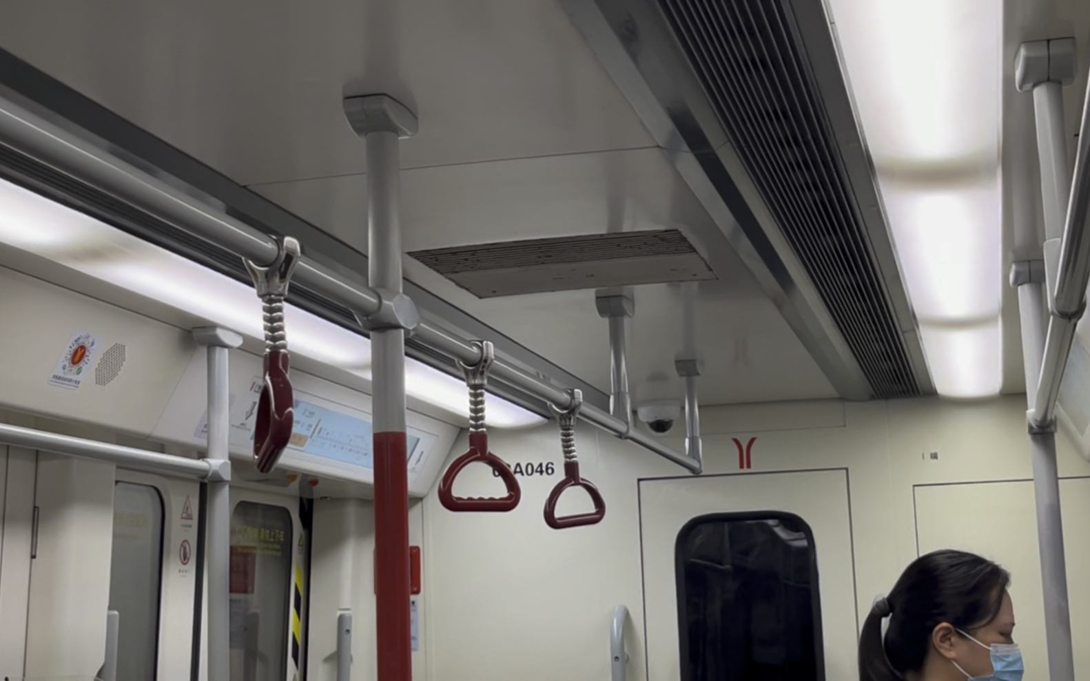 广州地铁3号线b2飞机(lcd改装车)03x045-046人和-高增 运行区间