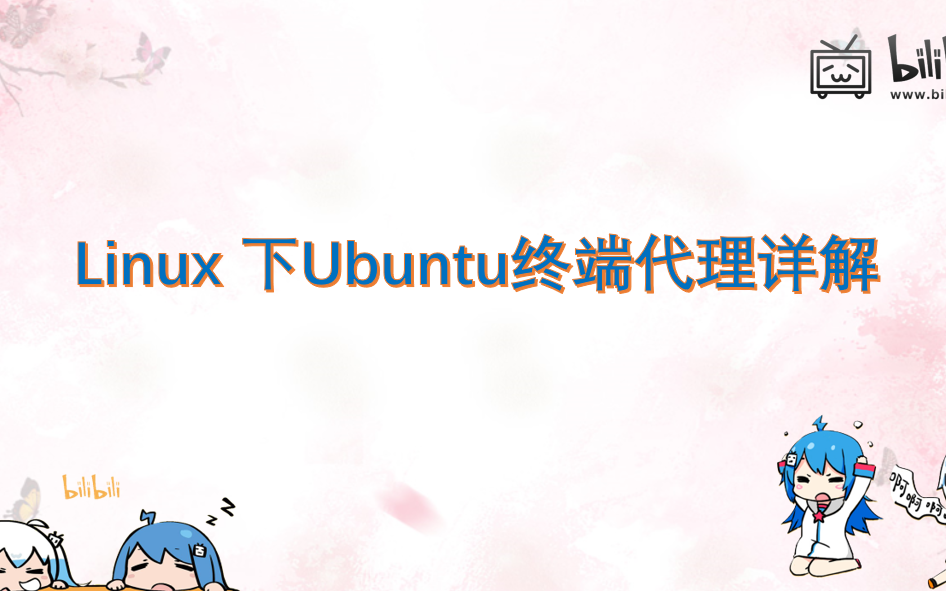 linux下面Ubuntu如何配置终端代理全过程详解哔哩哔哩bilibili