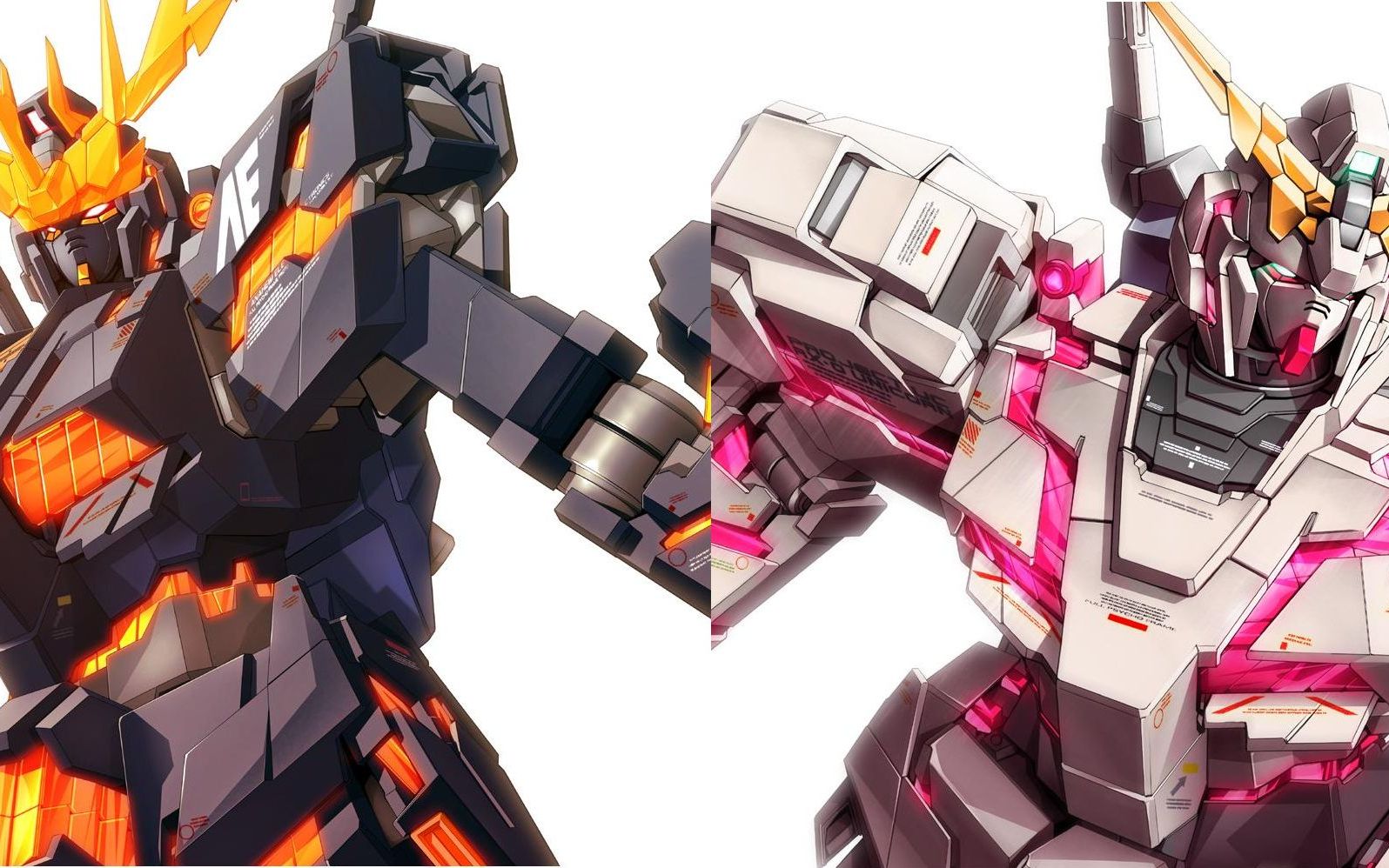 sd敢达独角兽高达1号机2号机ntd