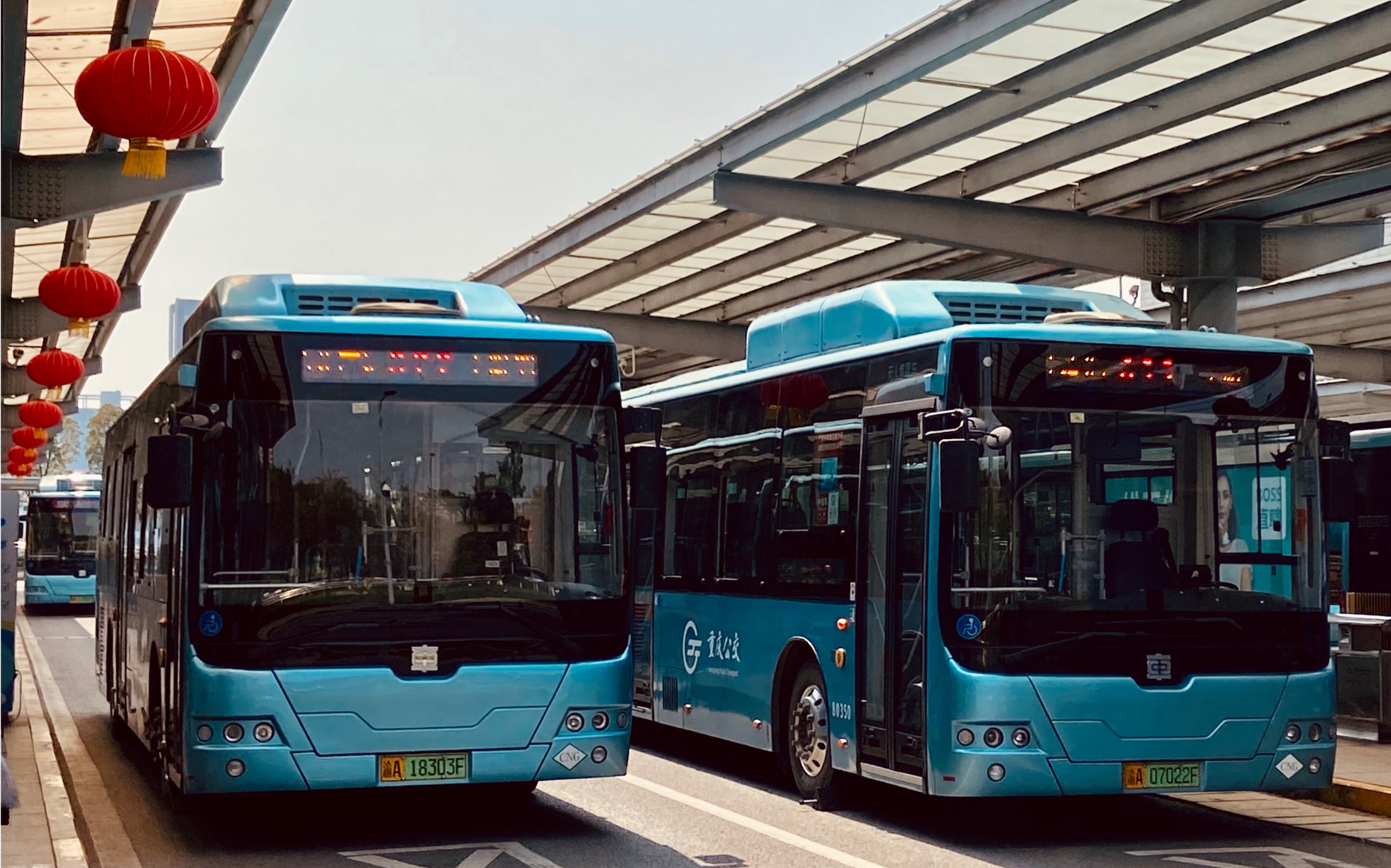 【渝a】『重庆公交』㈡山城专属的清爽涂装街拍于2021/3/4