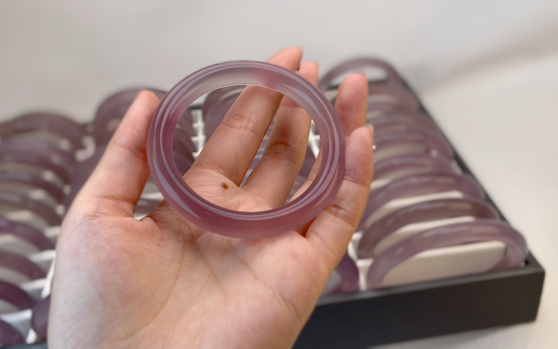 付邮送天然玛瑙帝王紫手镯烟紫镯子高冰透高紫度上新 折扣_哔哩哔哩