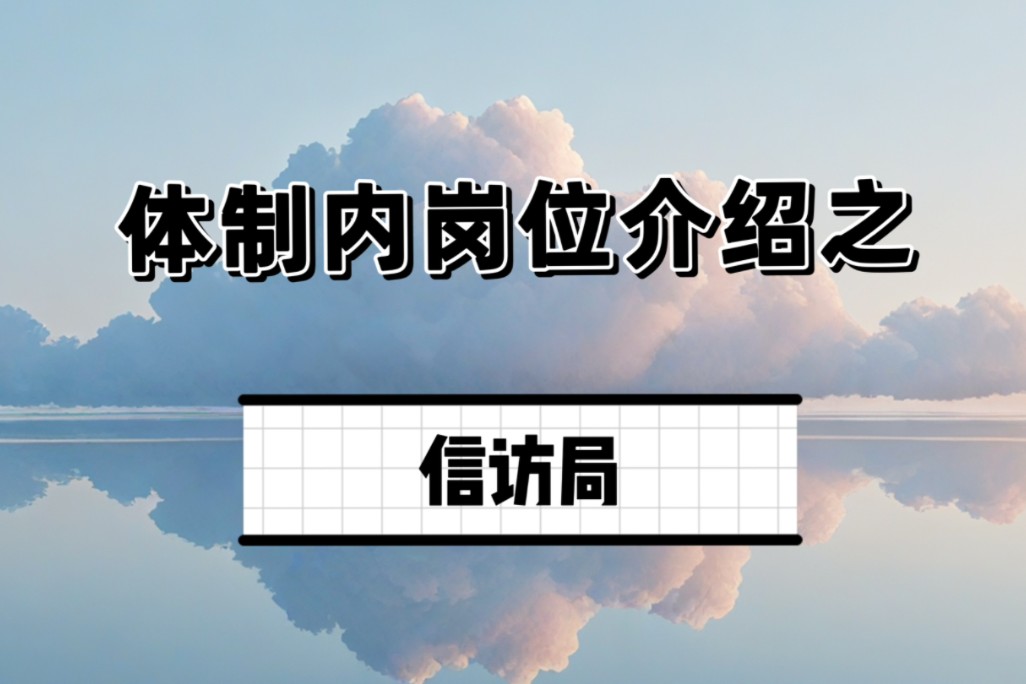 体制内上岸信访局,听说工作压力大,工作强度高,是真的吗?哔哩哔哩bilibili