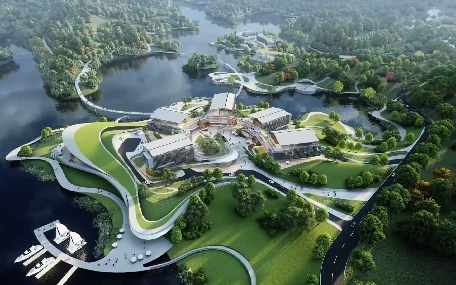 涪陵慧谷湖科创小镇方案征集 凯达 华东院 马西亚_哔哩哔哩_bilibili