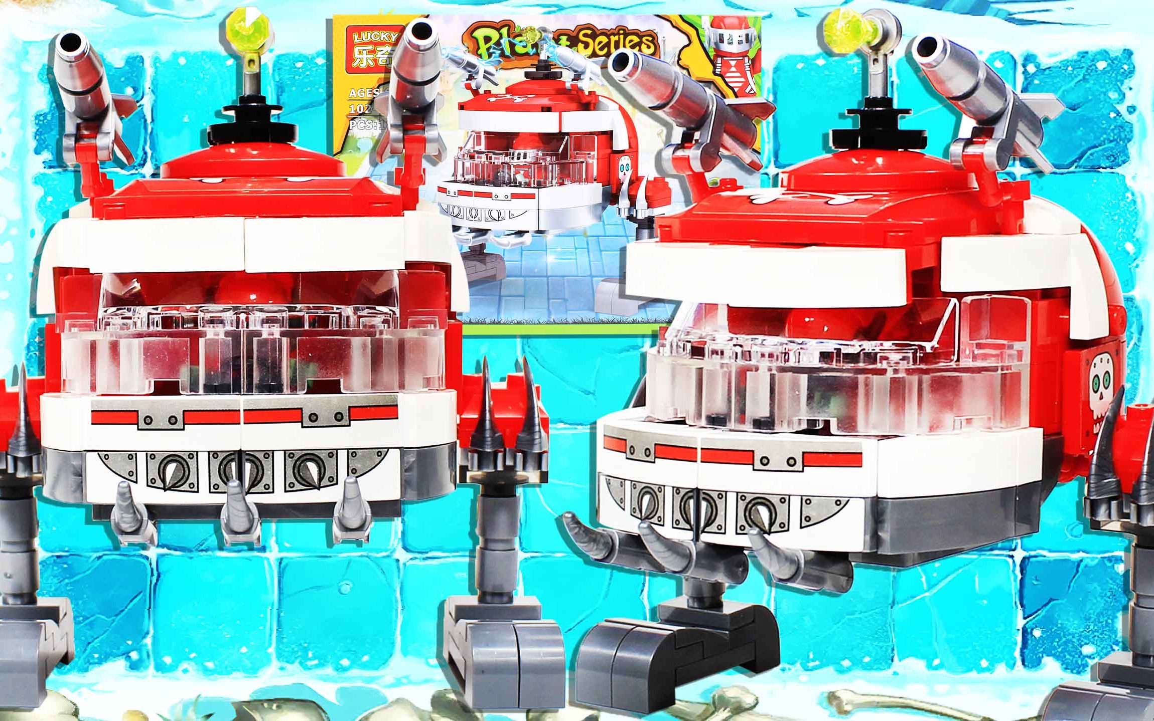 植物大战僵尸2积木 机甲橄榄球僵尸公仔 鳕鱼乐园_哔哩哔哩_bilibili