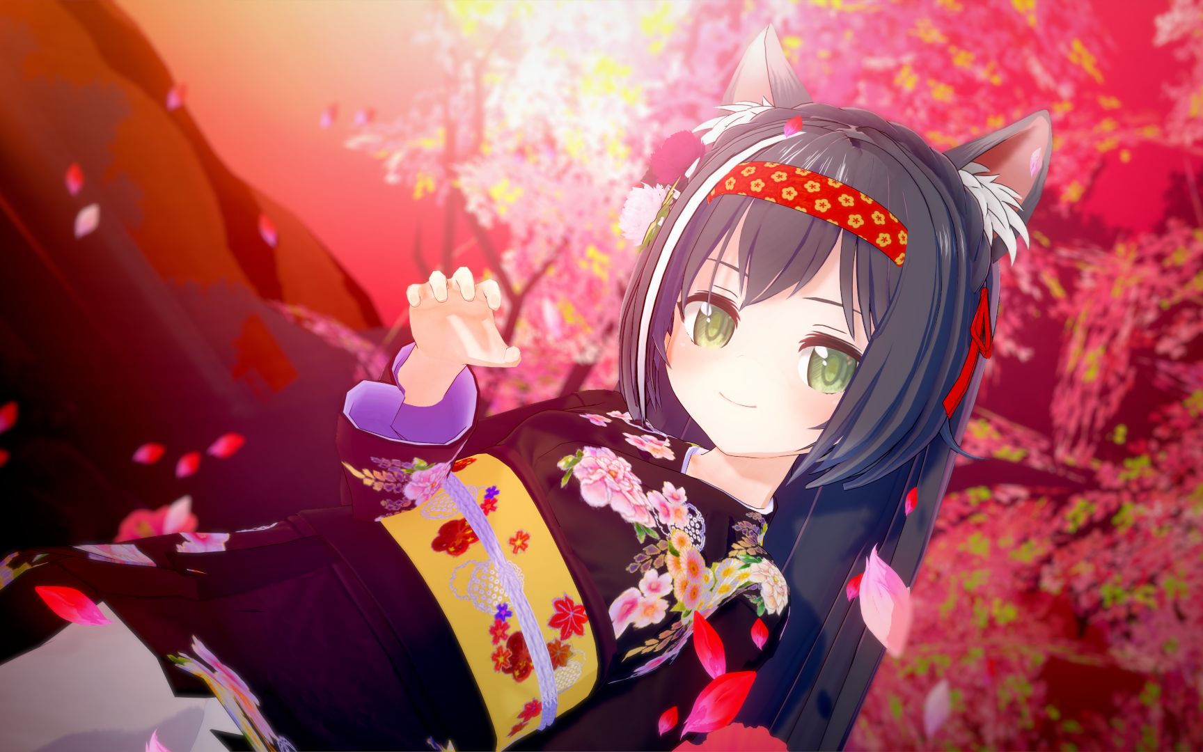 kkmmd公主连结长发和服凯露猫猫的トキヲ99ファンカ