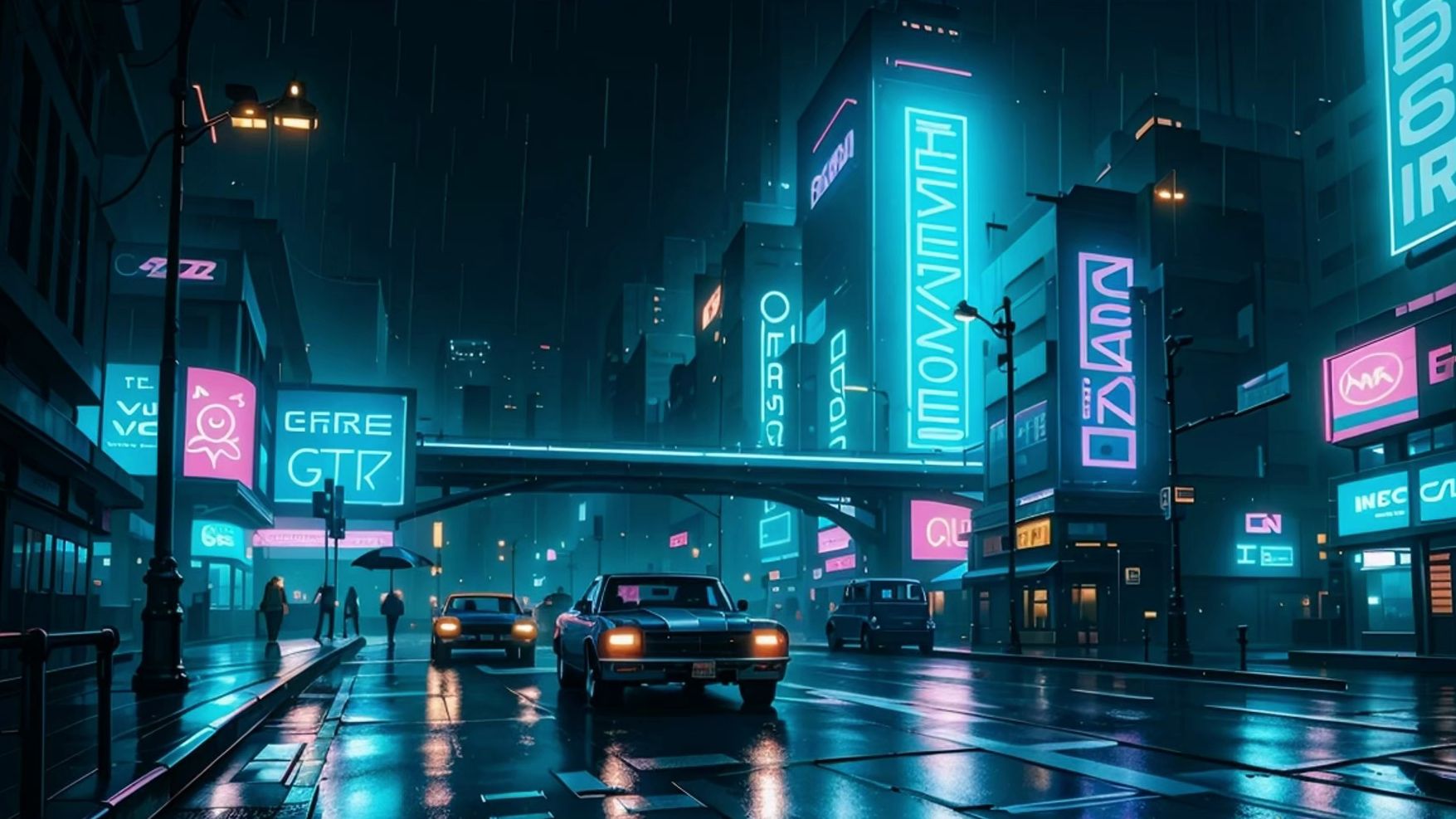 【lofi playlist】在赛博朋克城市的街头感受宁静平和|放松|学习|阅读