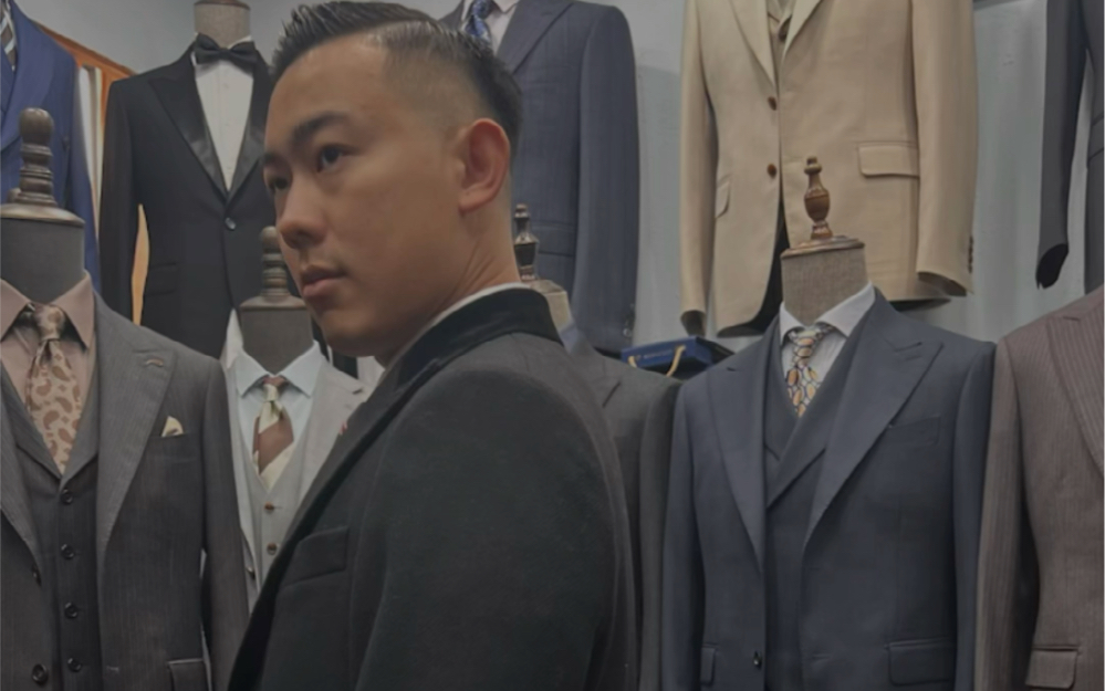 浴血黑帮柴斯特大衣,面料用的是moon的面料,让衣服做的硬朗挺括有型