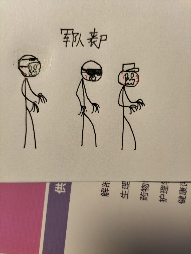 火柴人丧尸漫画怎么画图片