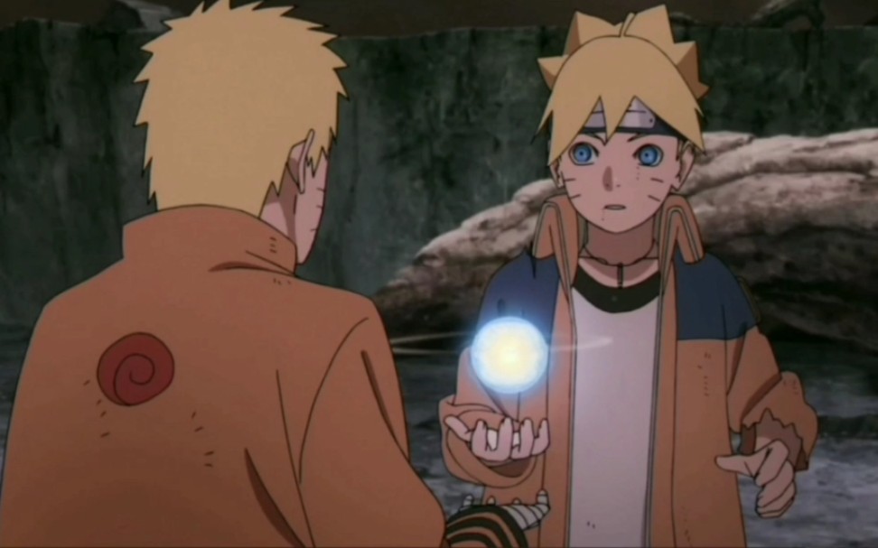 博人得鸣人亲传螺旋丸,爹赐螺旋丸