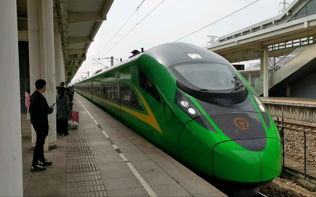 【火车】诸暨普速场拍车:c496(庆元～上海南)晚点进站