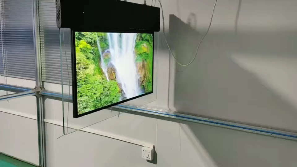 超薄双面显示屏广告机 可吊挂可落地也可做成单面款适合商场 超市