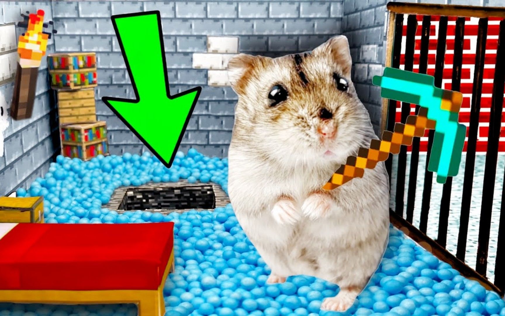 小仓鼠历险记:挑战逃离我的世界迷宫,重重关卡,仓鼠能否突破?