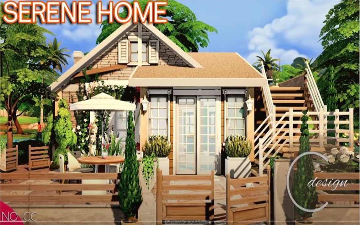 【89搬运】蝉鸣小屋Pralinesims20x15| 无CC | 模拟人生4速建哔哩哔哩bilibili