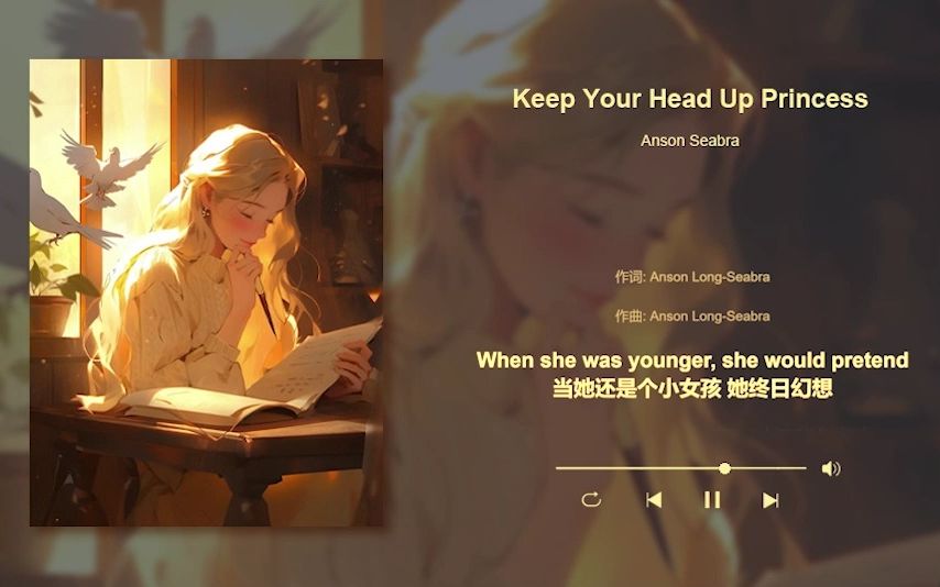 [图]“要变成星星，有棱有角，还会发光”｜《Keep Your Head Up Princess》｜日推歌单